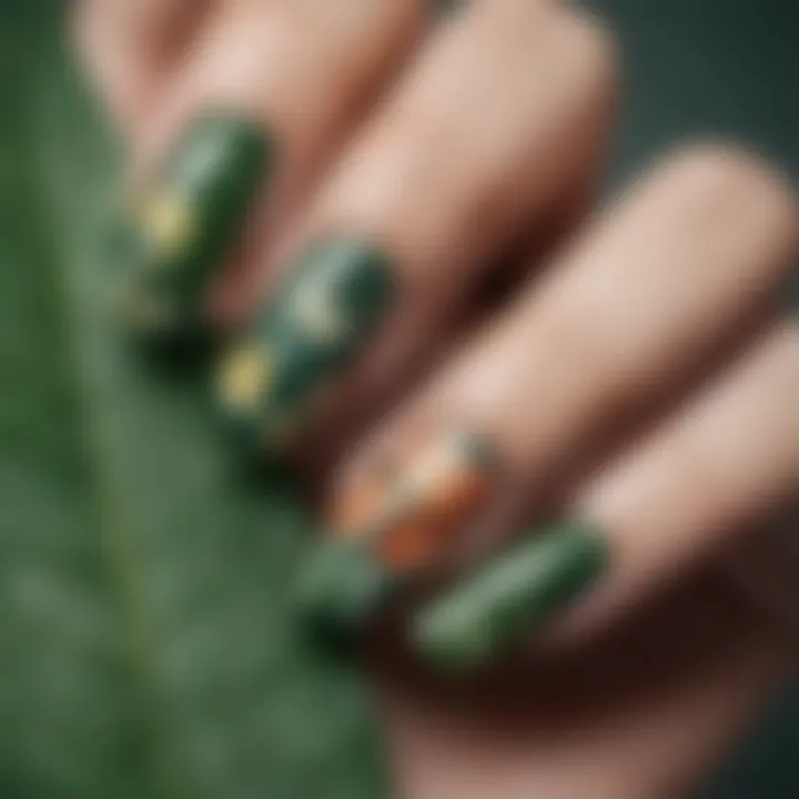 A collection of eco-friendly beauty sticker nail wraps emphasizing sustainability in fashion.