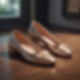 Elegant closed toe flats in a sophisticated setting