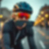 Stylish cycling mirror glasses with a modern design