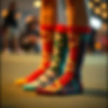 Personalized sock designs showcasing unique styles