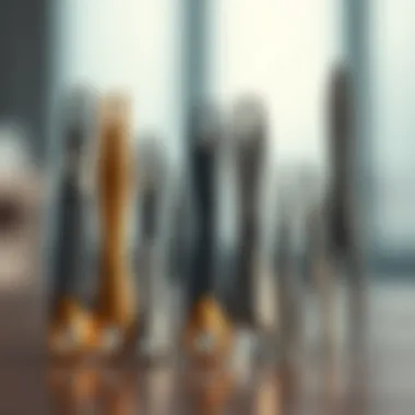 Various types of stitch removers displayed