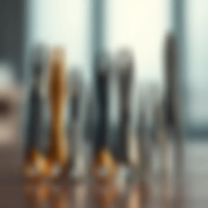 Various types of stitch removers displayed