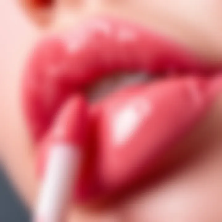 Close-up of the creamy texture of Dragon Ranee lip gloss