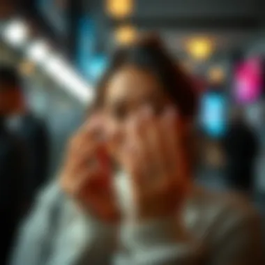 Stylish individual showcasing well-maintained press-on nails