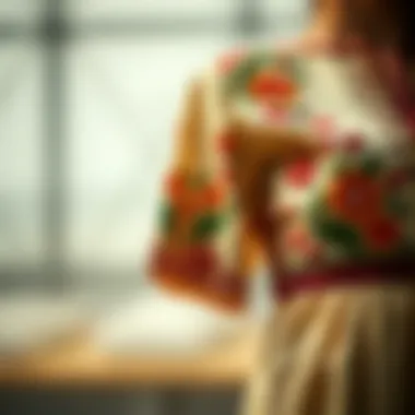 Traditional embroidered blouse showcasing cultural heritage