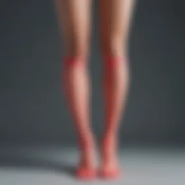 A stylish body sock featured in a contemporary fashion setting