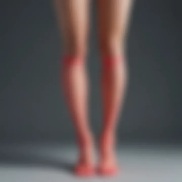 A stylish body sock featured in a contemporary fashion setting