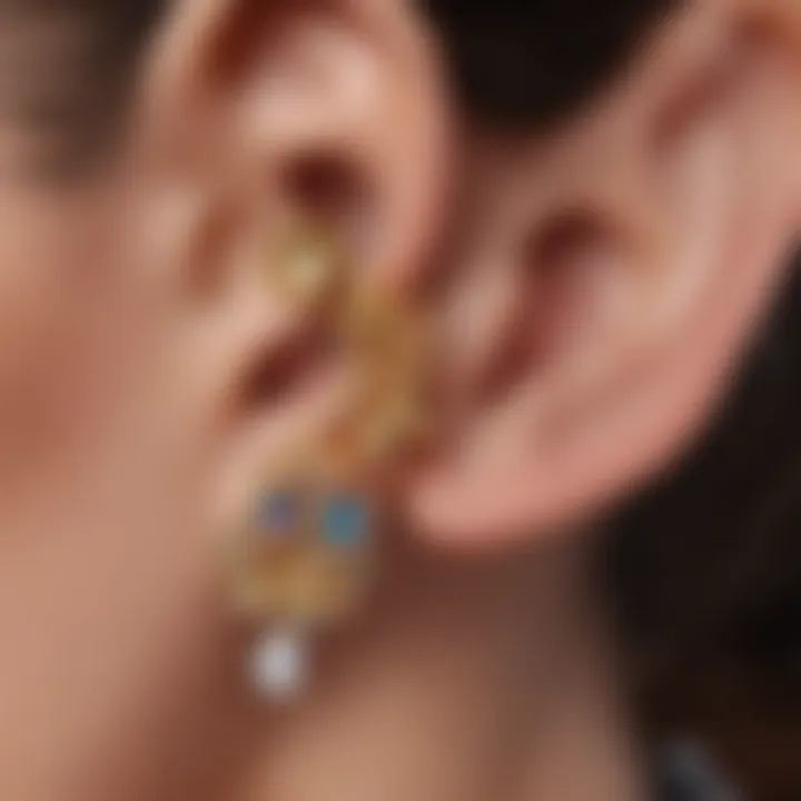 Illustration depicting the functionality of different earring back covers