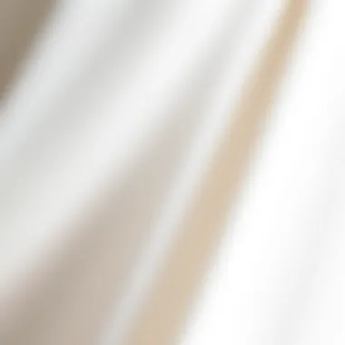 Close-up of luxurious fabric textures of a white summer dress highlighting its quality