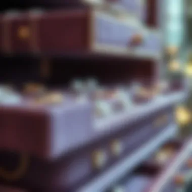 Close-up of luxurious materials used in stackable jewelry storage solutions