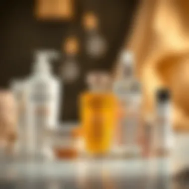 Kérastase Blond Oil alongside hair care products