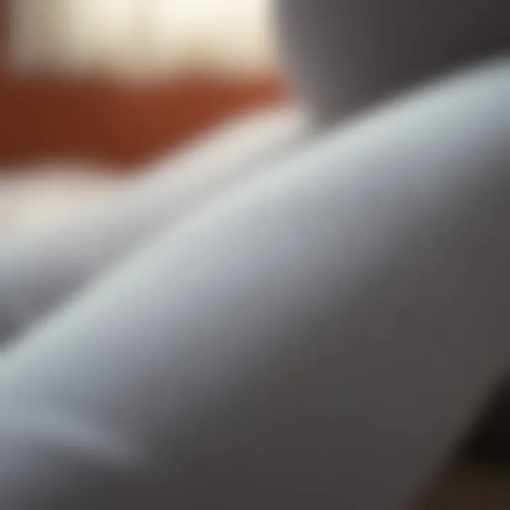 Close-up of fabric texture showcasing softness and stretch