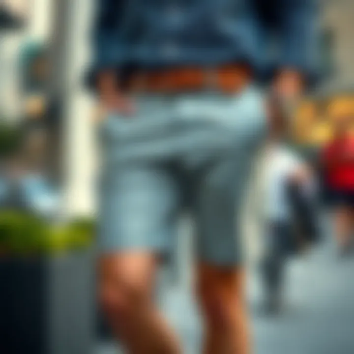 Accessories that complement chino shorts for a refined look