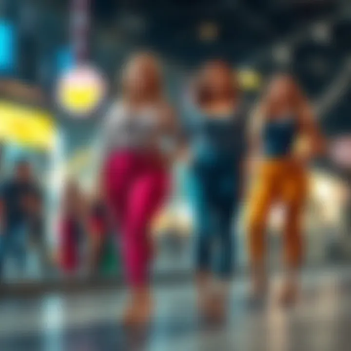 Diversity in body types represented in stylish capri leggings