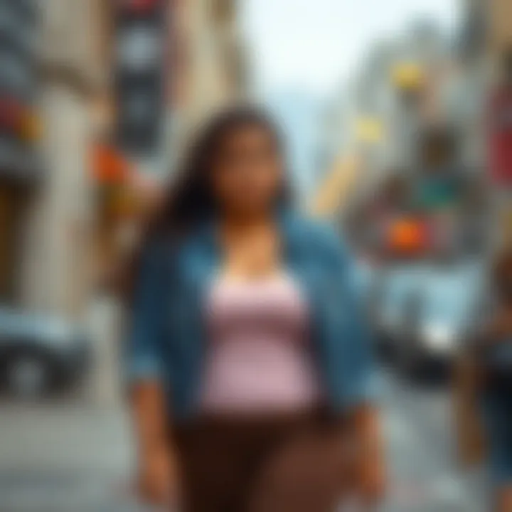 Stylish outfit ideas incorporating plus size waist trainers into everyday fashion.