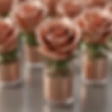 Sustainable rose gold favor options for eco-conscious couples