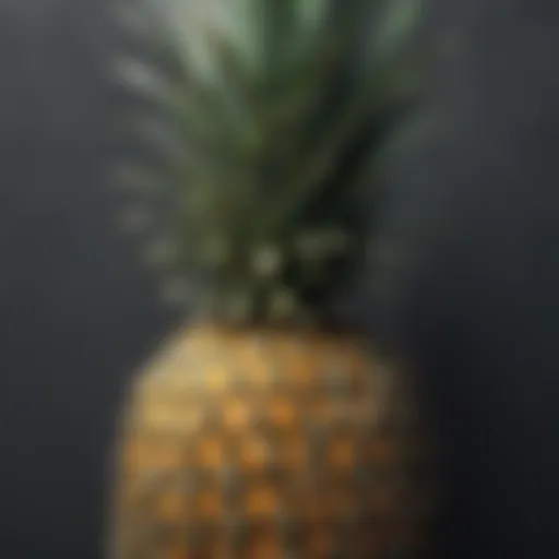 Intricate pineapple metal wall art showcasing craftsmanship