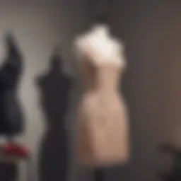 Elegant display of a sexy little dress on a mannequin