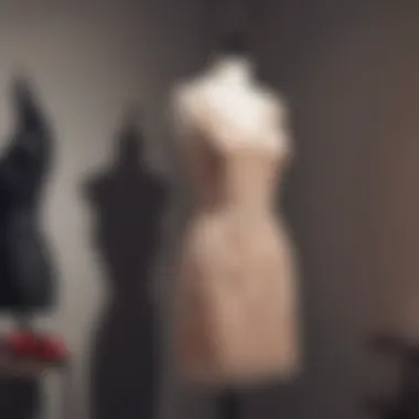 Elegant display of a sexy little dress on a mannequin