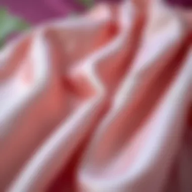 Close-up of fabric texture showcasing the quality and design details