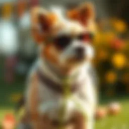 A stylish bubble backpack designed for dogs