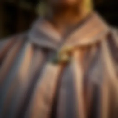 Close-up of corduroy texture highlighting craftsmanship