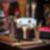 Essential tools for eyebrow shaping displayed together