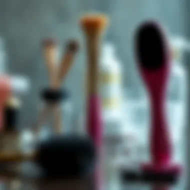 Tools required for hair sponge updo technique