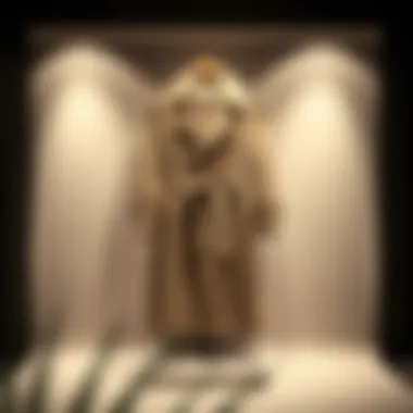 Elegant trench coat displayed on a minimalist backdrop