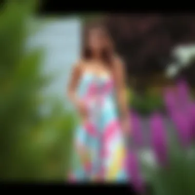 Guide showcasing various styling options for tie dye maxi dresses