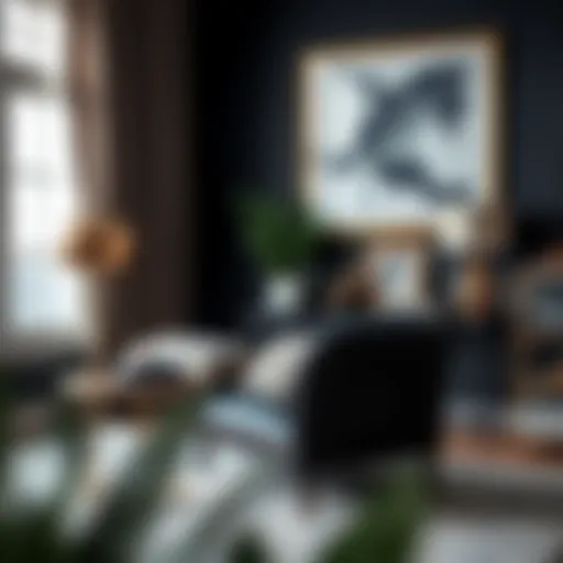 Elegant black wood grain contact paper applied to furniture