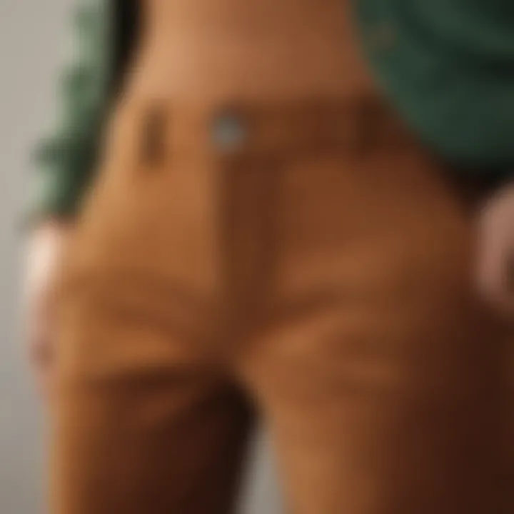 Illustration of body types suited for different styles of corduroy pants