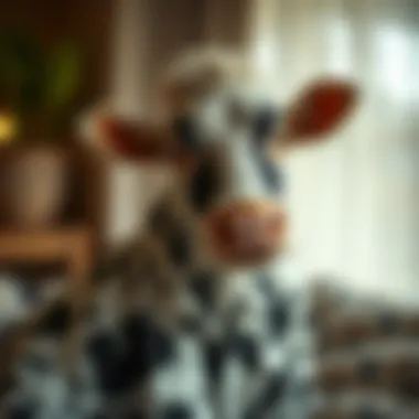 Sustainable materials used in cow print pajama production