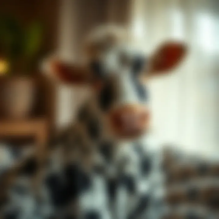 Sustainable materials used in cow print pajama production