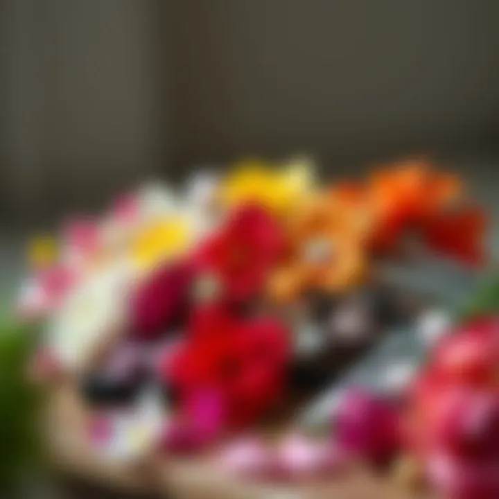 A stylish arrangement of assorted flower barrettes in various materials