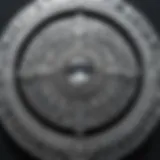 Close-up view of a rhinestone clasp highlighting intricate design details