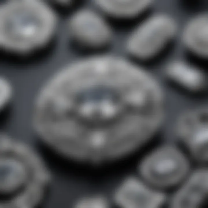 Rhinestone clasps showcased on a range of fashion accessories