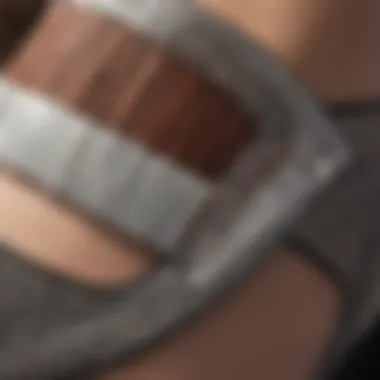 The Elegant Design of a Waistline Trimmer Belt Close-up view of a waistline trimmer belt showcasing its design