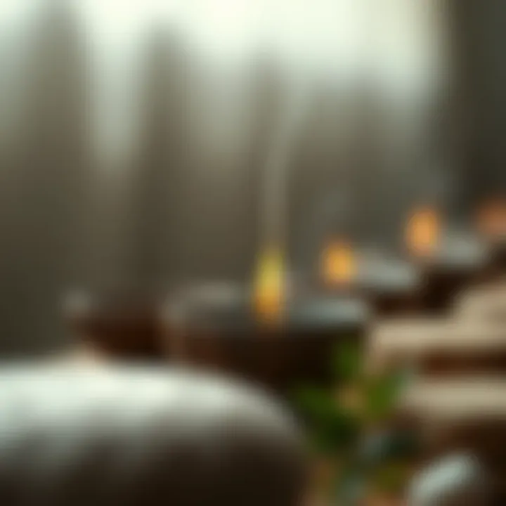 Close-up of eco-friendly materials used in incense burners