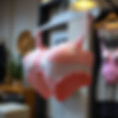 Fashion-forward padded underwear displayed in a trendy setting