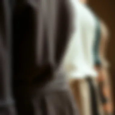 Close-up of sustainable materials used in fitted dresses