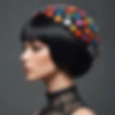 Cultural representation of wig caps in different fashion contexts