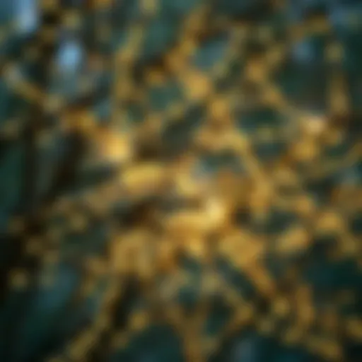 Intricate branches adorned with glowing fairy lights