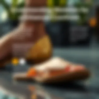 Diagram illustrating the materials used in invisible insoles and their benefits.