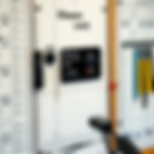 A well-organized measure board showing various markings and measurements.