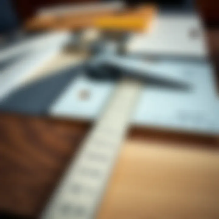 Different types of measure boards laid out for comparison.