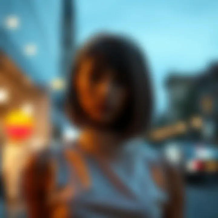 Modern fashion statement represented through lace front wigs in contemporary settings