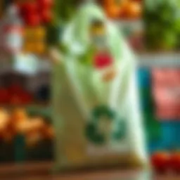 Eco-friendly produce bag made from biodegradable materials