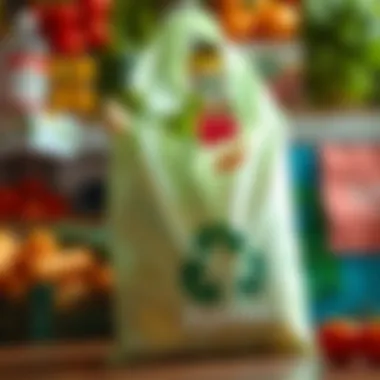 Eco-friendly produce bag made from biodegradable materials