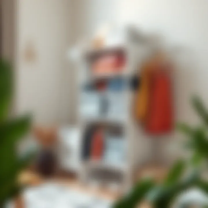 Sleek design of a modern stacking clothes organizer